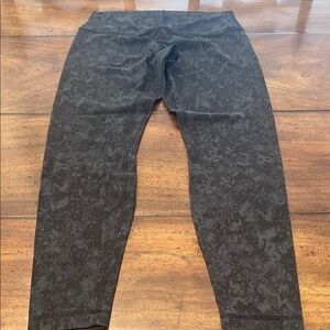 lululemon athletica Black Patterned Leggings